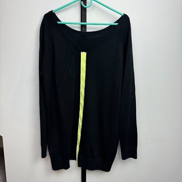EUC - Adidas off the shoulder, black and yellow Size L - Picture 3 of 5